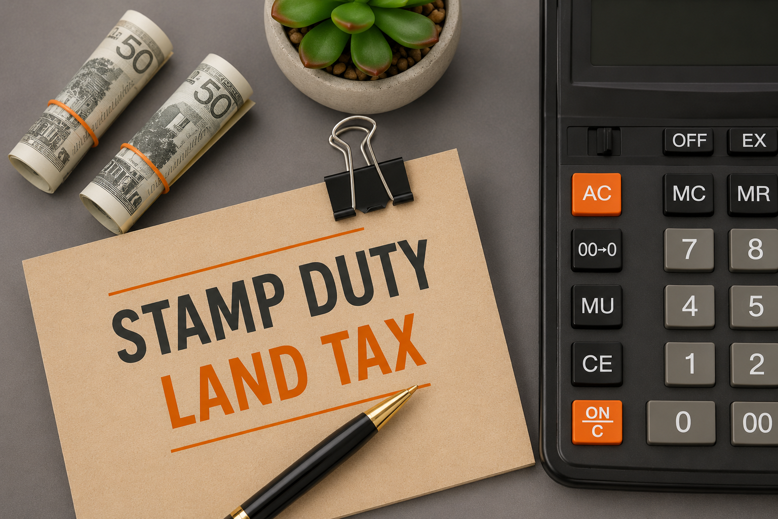 How much is stamp duty in Victoria — couple calculating property purchase costs